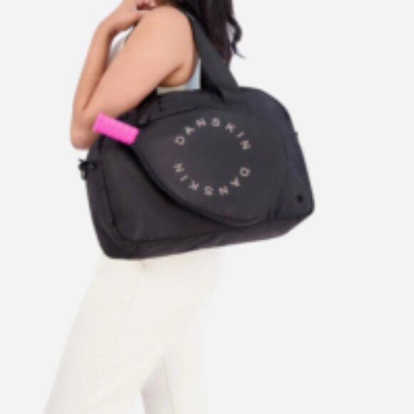 DANSKIN BLACK MULTI COMPARTMENT PICKLE BALL RACKET GARMENT CARRIER SIZE OS NWT - Picture 1 of 2